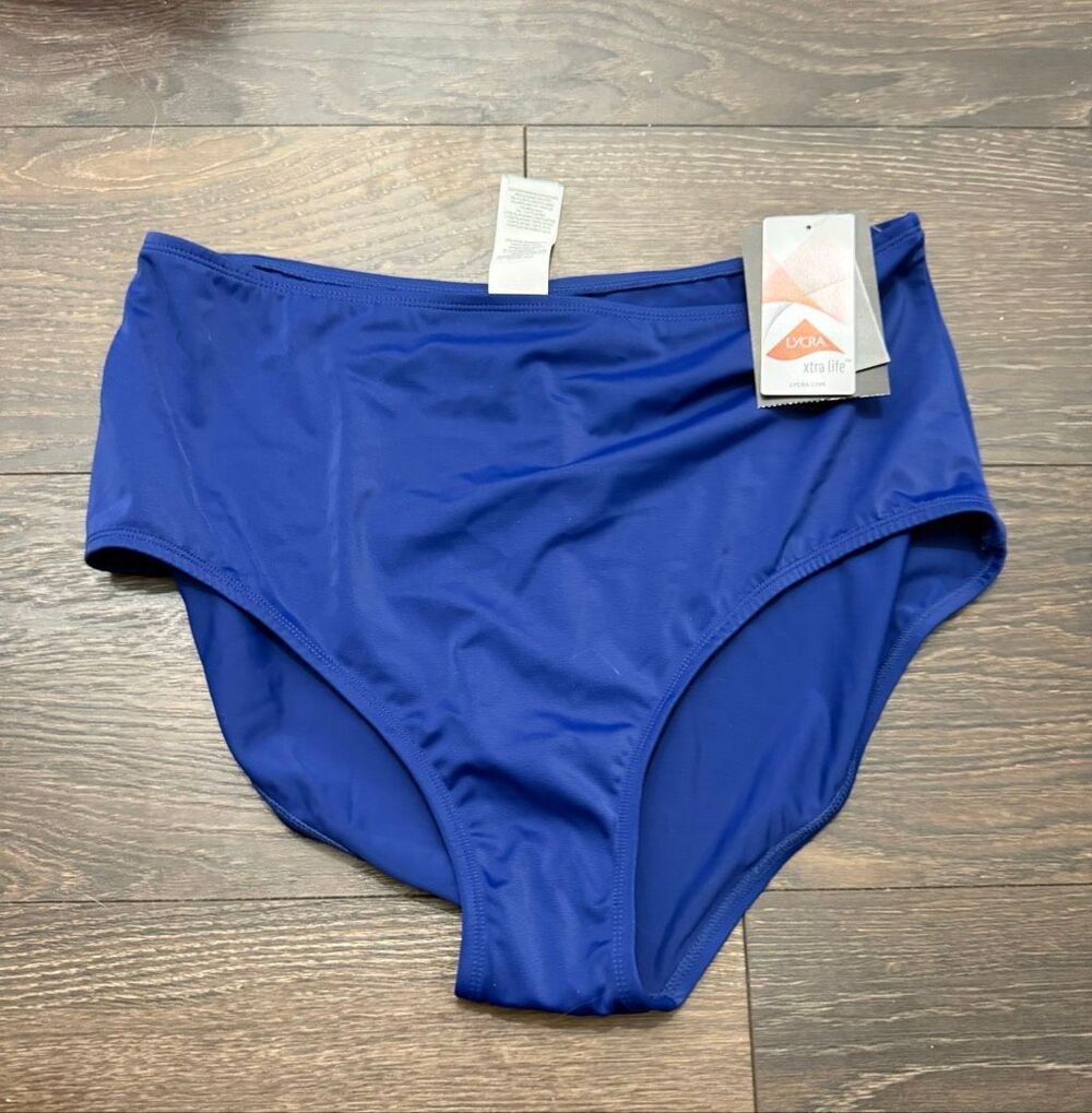 Maxine of Hollywood Women’s 18W High Waisted Swim Bottom New Plus Size